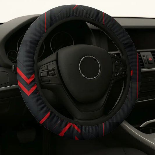Red Strip | Universal Fit | Steering Cover